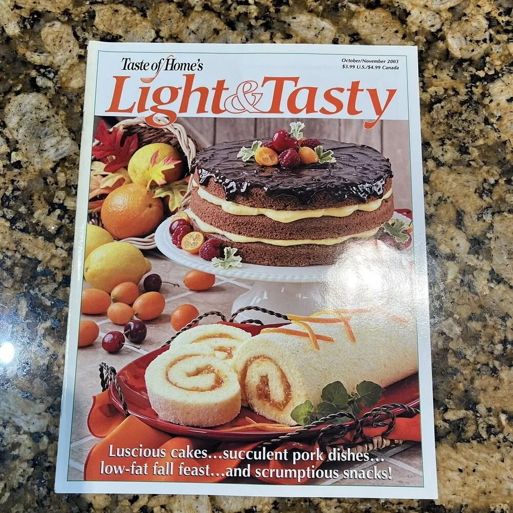 Taste of Homes Light And Tasty Cooking Recipe Magazines 2003 Back Issue Set Of 6